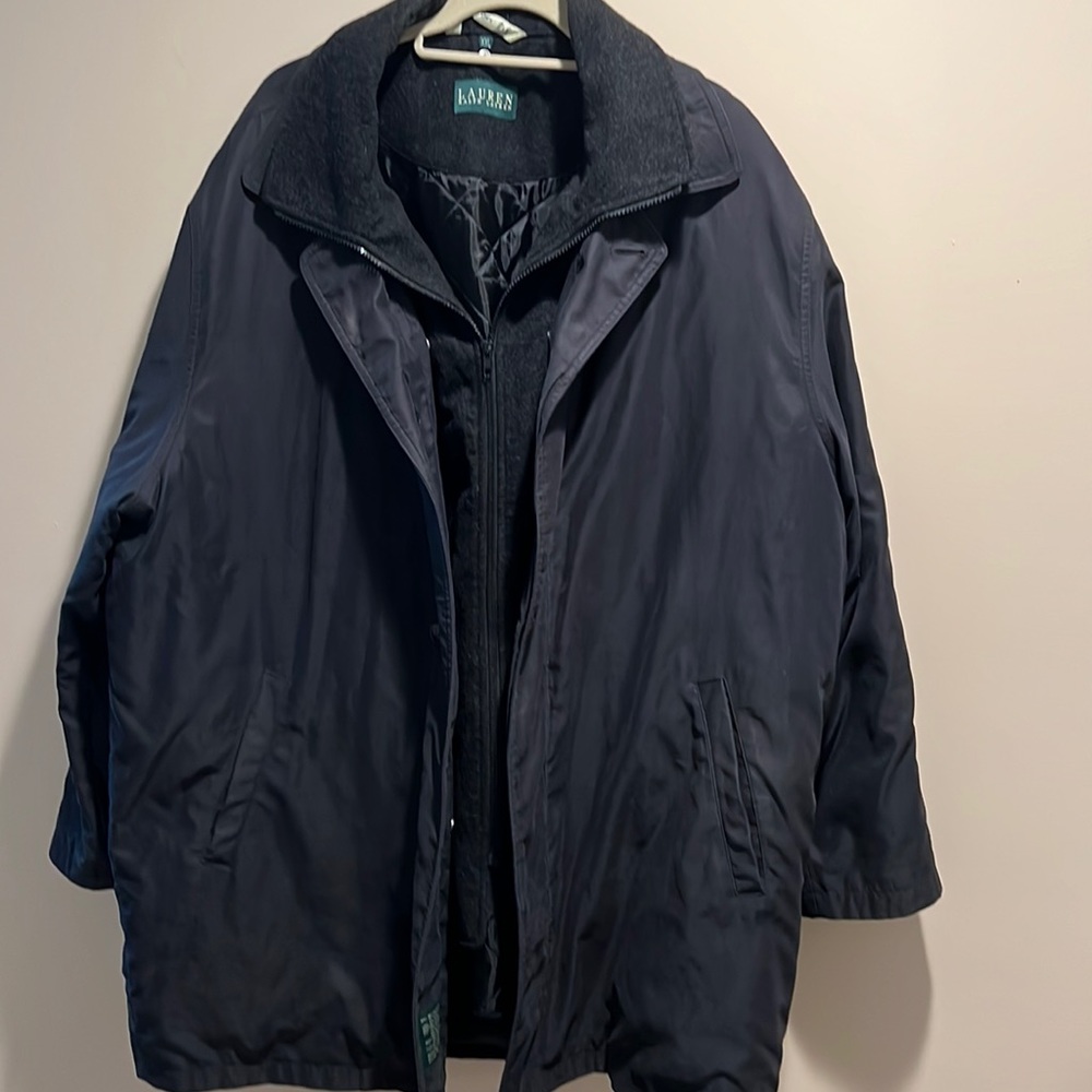 Mens Multi-Season Ralph Lauren Coat Black XXL